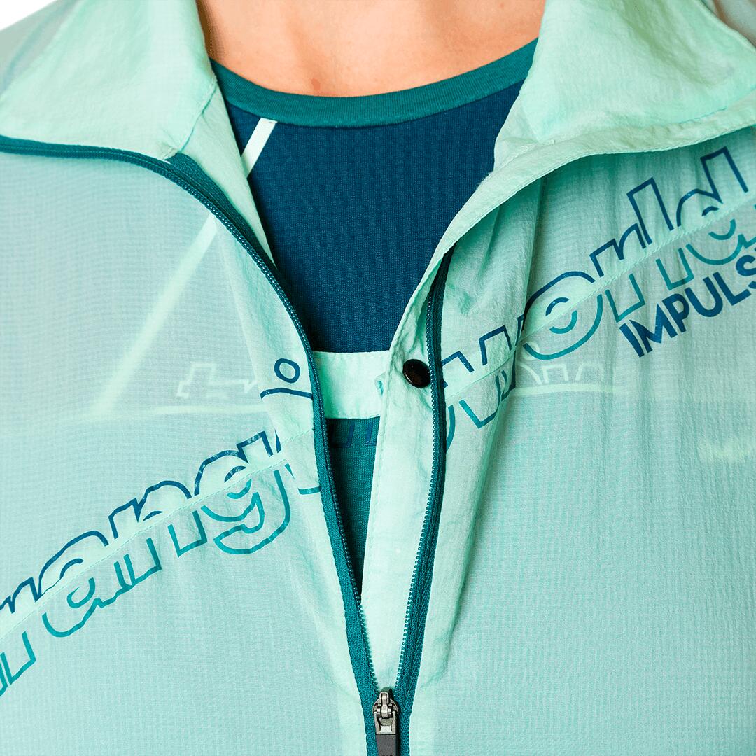 Cortaviento de Trail Running para Mujer Trangoworld Patras Azul 5/6