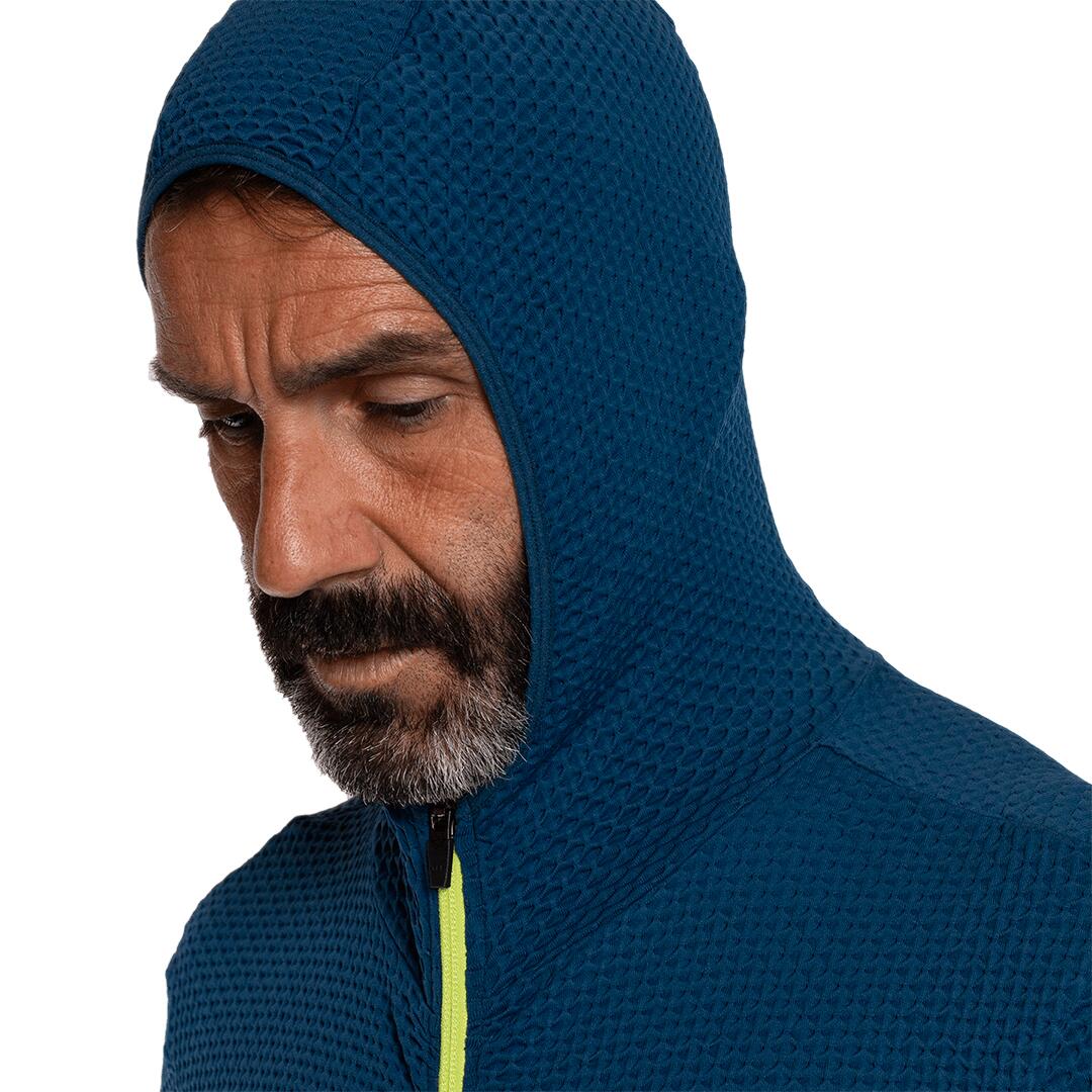 Sudadera con cremallera de Trail Running para Hombre Trangoworld Lanes Azul/ 5/6