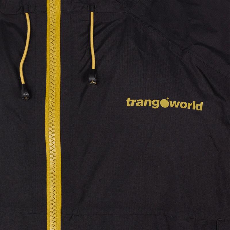 Chaqueta para Hombre Trangoworld Kilimanjaro Negro/Gris Impermeable Transpirable