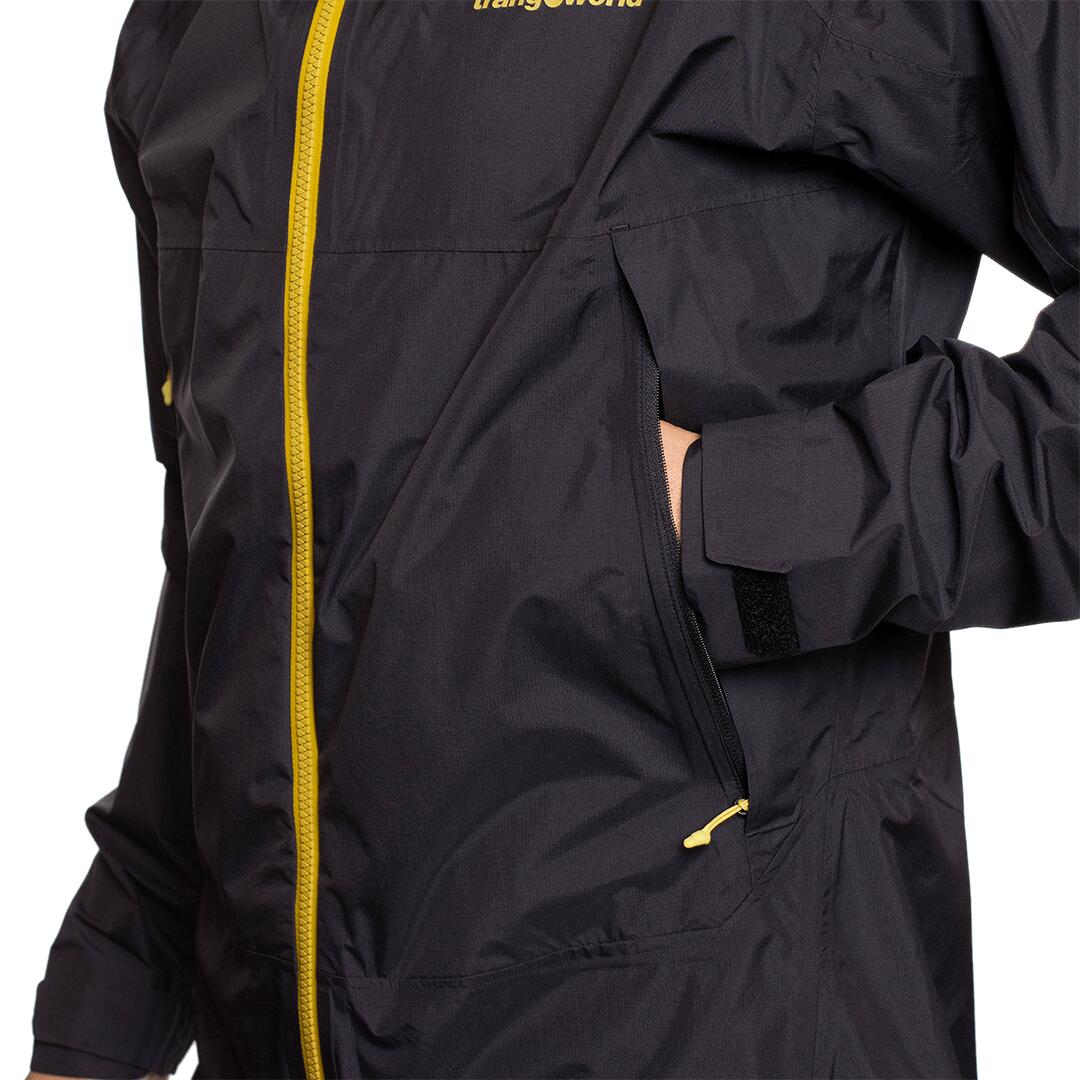 Chaqueta para Hombre Trangoworld Kilimanjaro Negro/Gris Impermeable Transpirable 6/7
