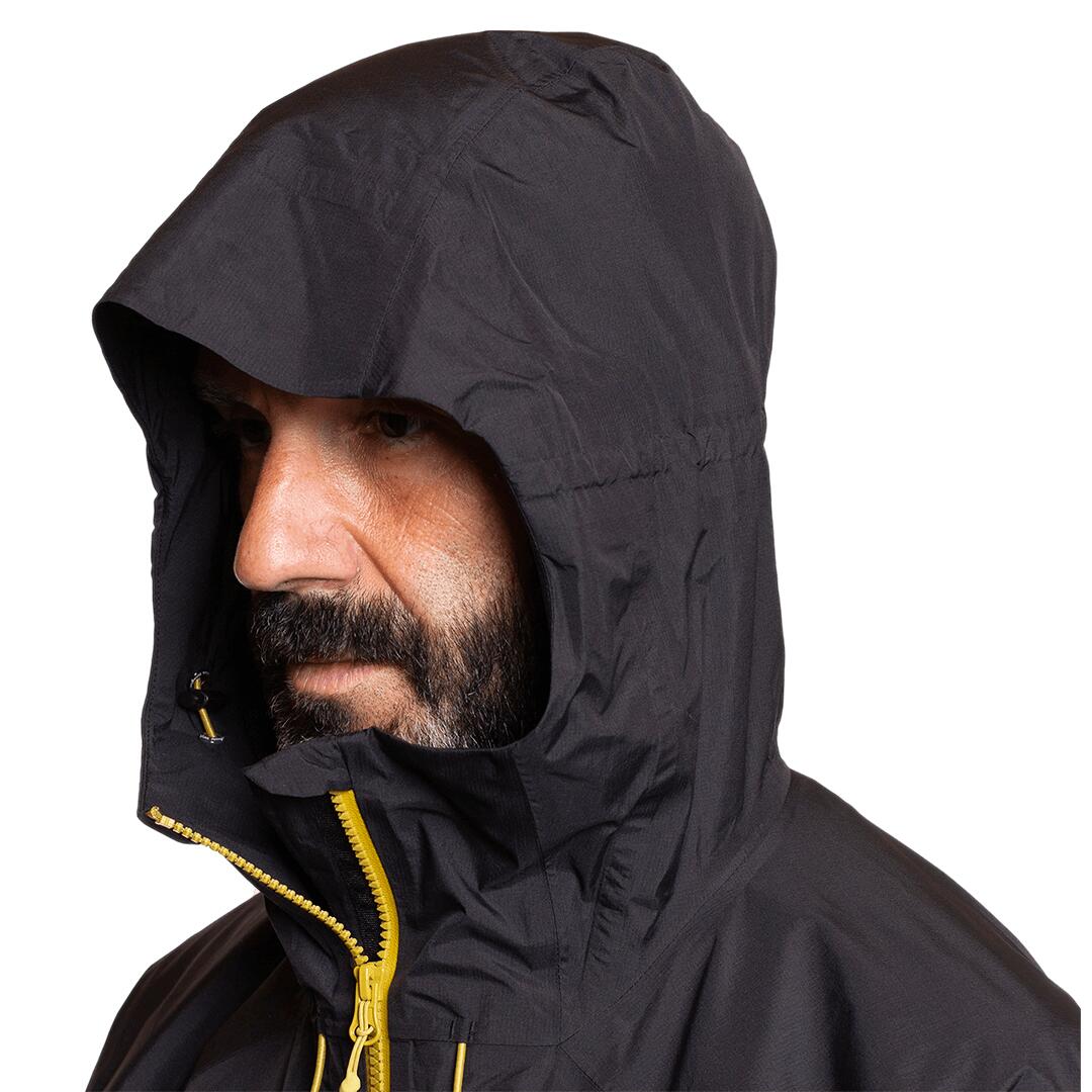 Chaqueta para Hombre Trangoworld Kilimanjaro Negro/Gris Impermeable Transpirable 5/7
