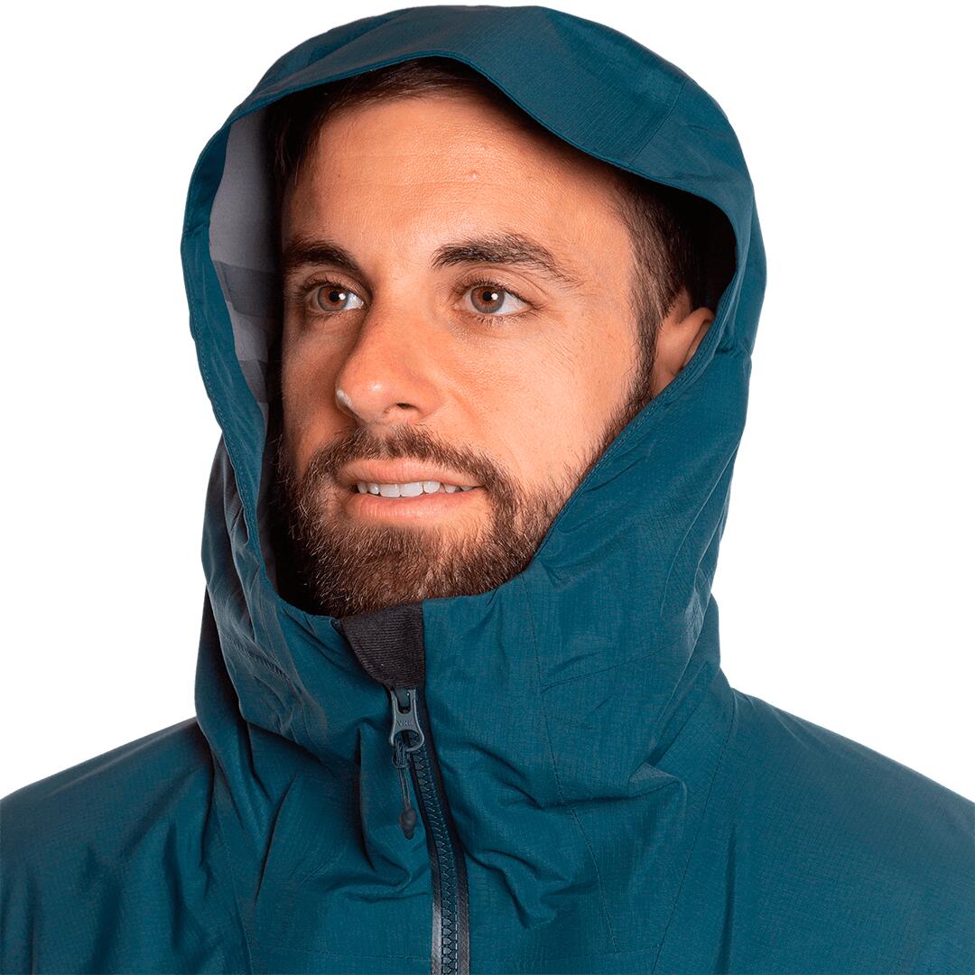 Chaqueta para Hombre Trangoworld Lunkho Azul/Azul Impermeable 5/7