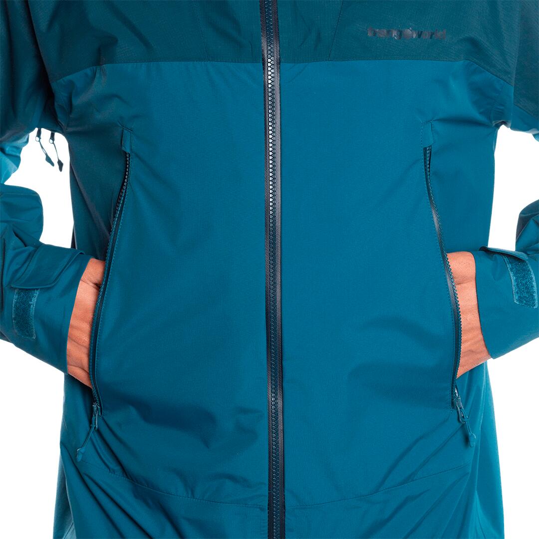 Chaqueta para Hombre Trangoworld Lunkho Azul/Azul Impermeable 6/7