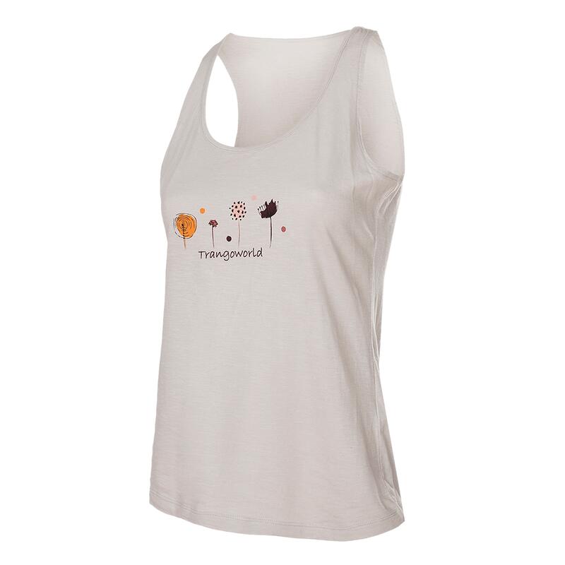 Camiseta sin mangas para Mujer Trangoworld Andarax Gris