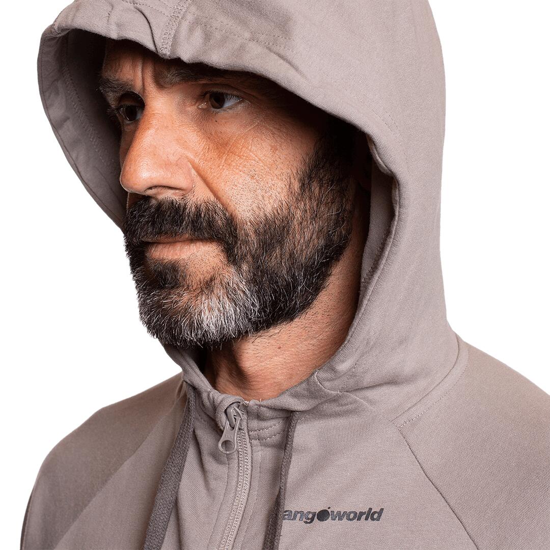 Sudadera con cremallera para Hombre Trangoworld Aspet Gris/Negro 5/6