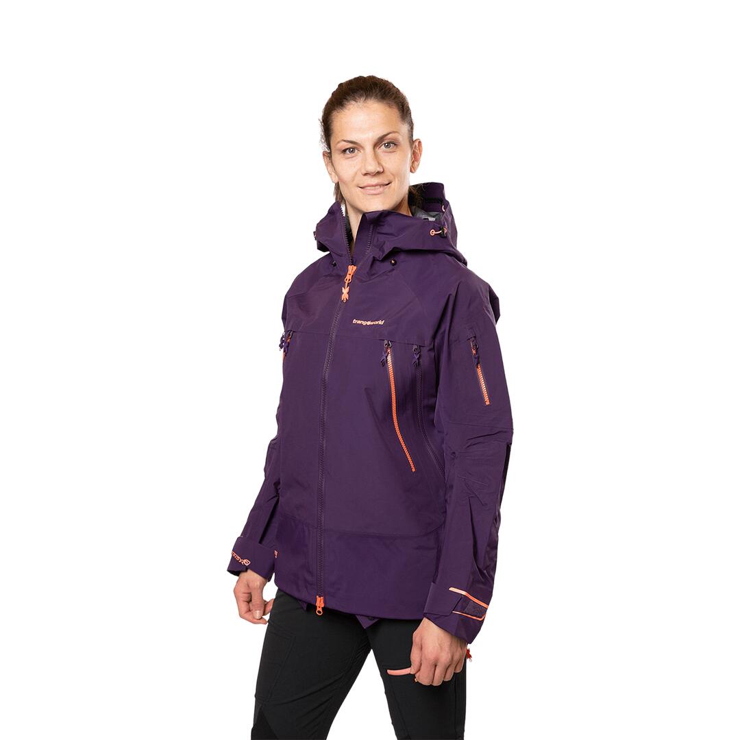 Chaqueta para Mujer Trangoworld Trx2 shell wm pro Morado/Rosa/Negro Impermeable 3/7
