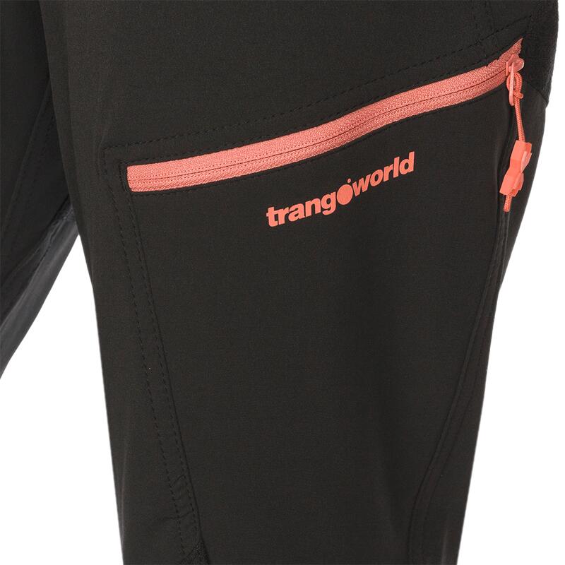 Pantalón para Mujer Trangoworld Trx2 nyl wm pro Negro/Naranja