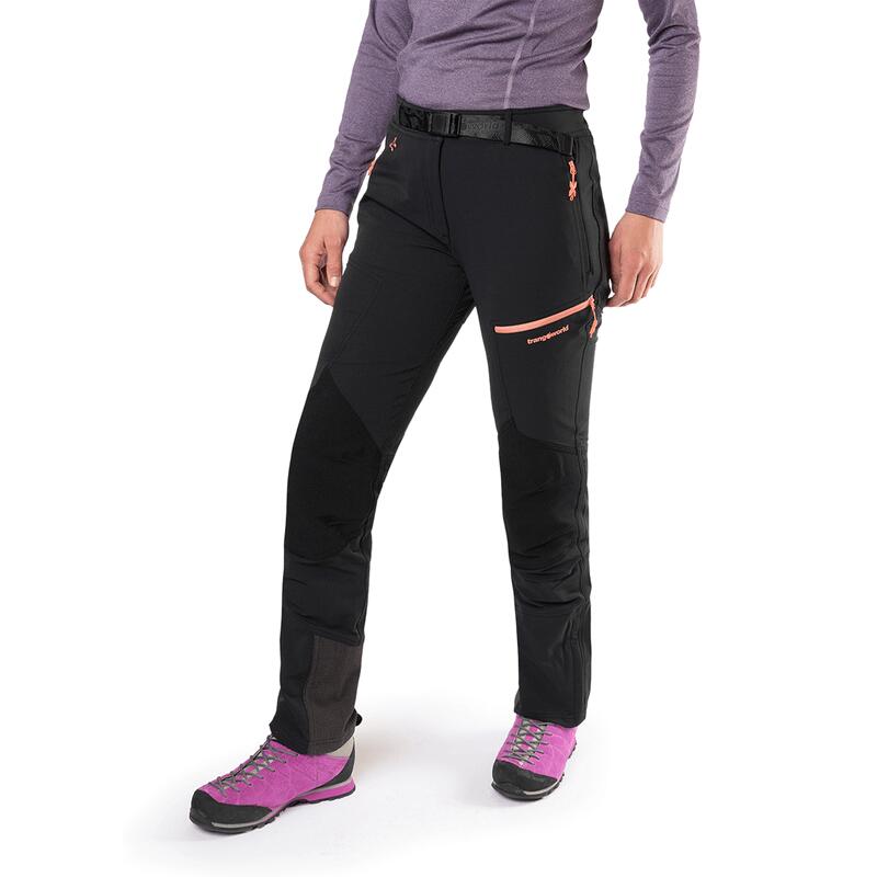 Pantalón para Mujer Trangoworld Trx2 nyl wm pro Negro/Naranja