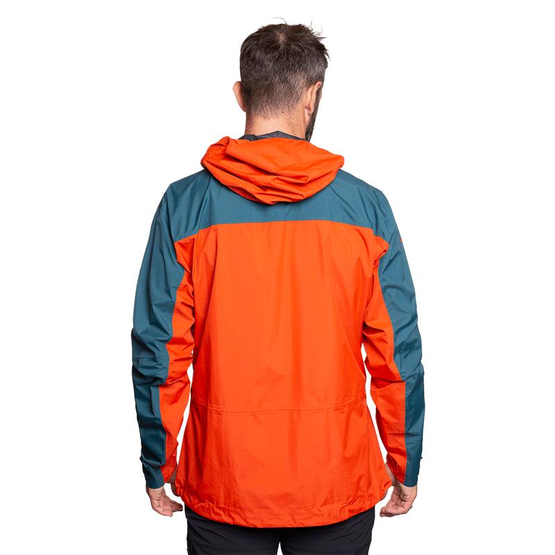 Chaqueta para Hombre Trangoworld Kilimanjaro Naranja/Gris/Azul Impermeable