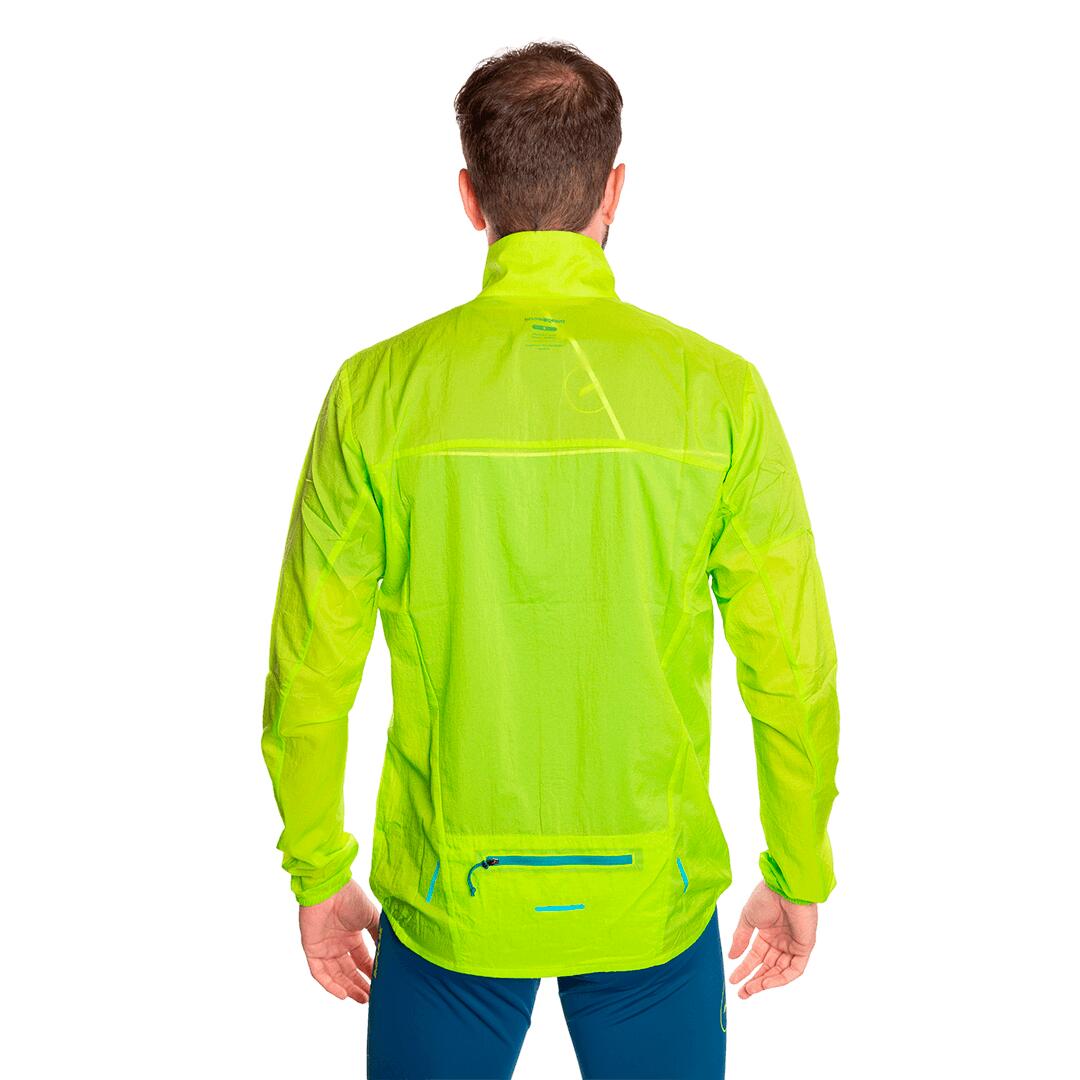 Cortaviento de Trail Running para Hombre Trangoworld Hanlong Verde 4/6