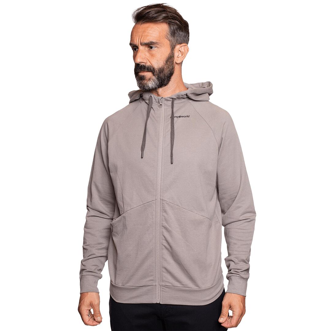 Sudadera con cremallera para Hombre Trangoworld Aspet Gris/Negro 3/6