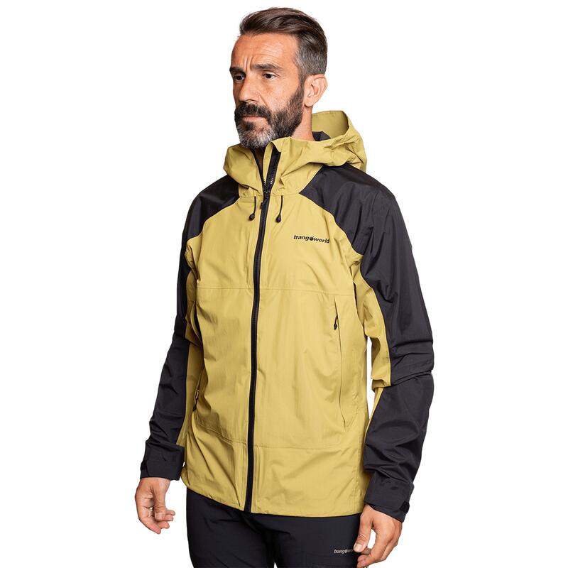 Chaqueta para Hombre Trangoworld Kilimanjaro Marrón/Gris/Negro Impermeable