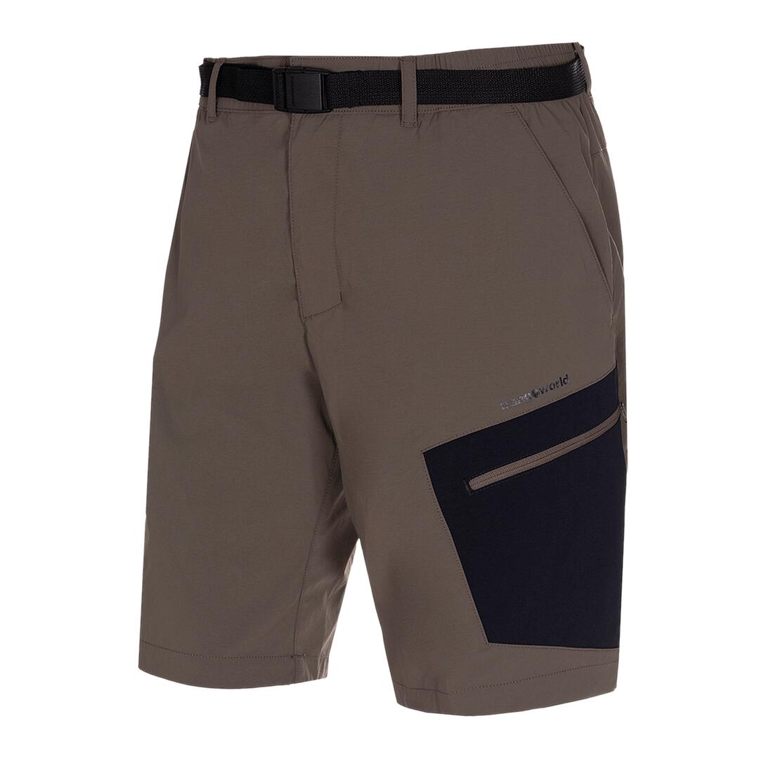 TRANGOWORLD Pantalones cortos para Hombre Trangoworld Laruns Marrón/Negro protección UV+30