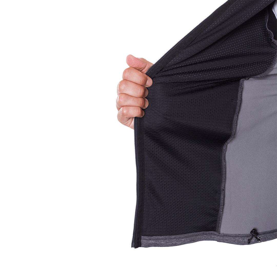 Forro polar para Hombre Trangoworld Brighton Gris/Negro/Negro 6/7