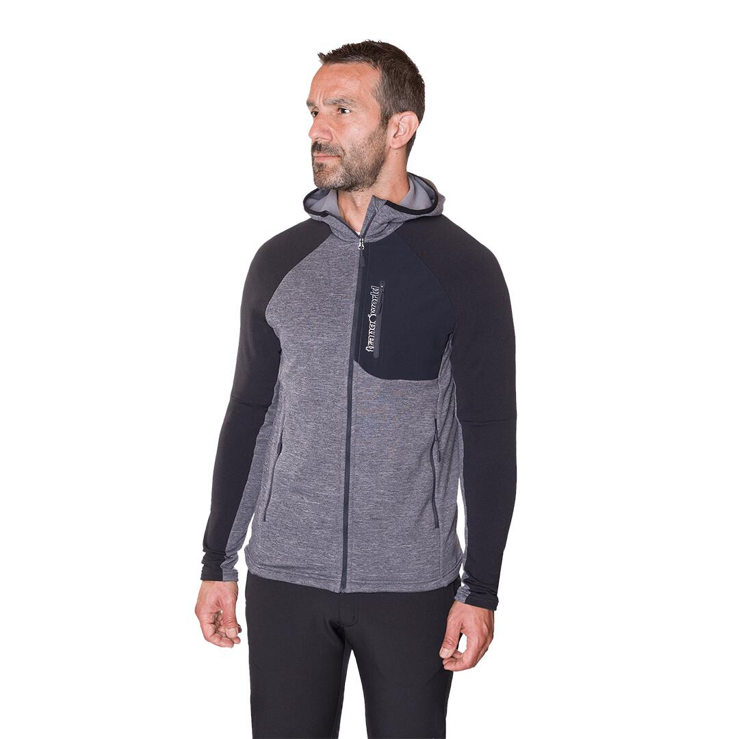 Forro polar para Hombre Trangoworld Brighton Gris/Negro/Negro 2/7