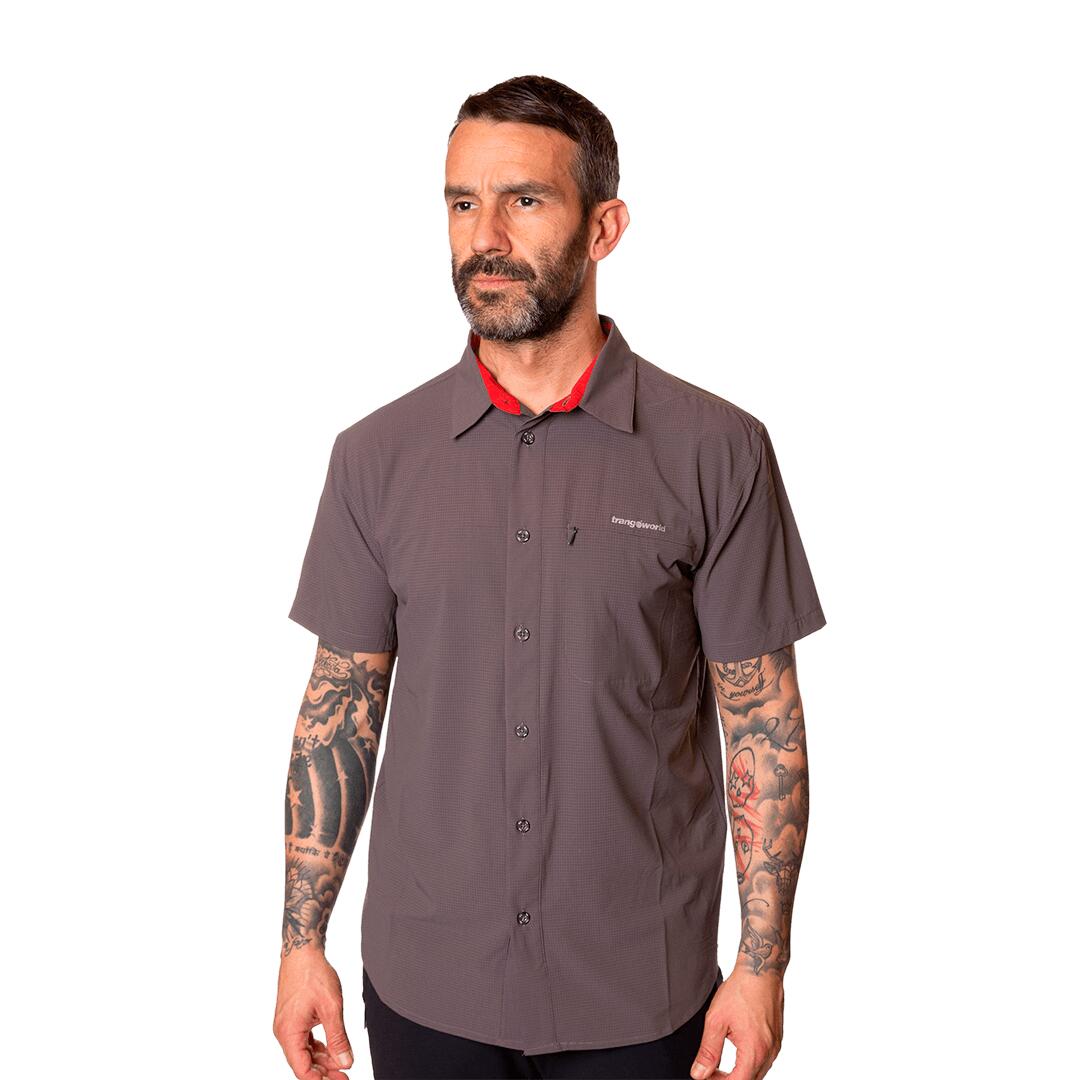 Camisa mangas cortas para Hombre Trangoworld Esera vn Gris/Gris 3/6