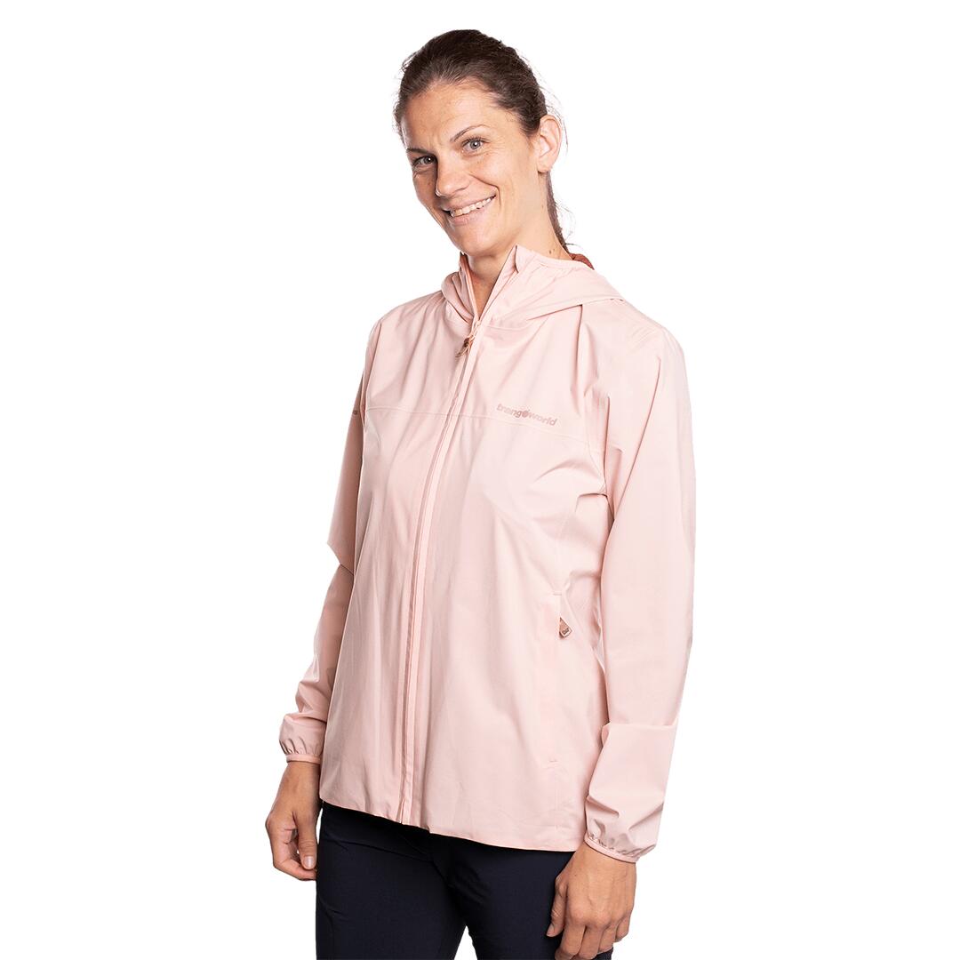 Chubasquero para Mujer Trangoworld Tacora th Rosa/Marrón Impermeable 3/6