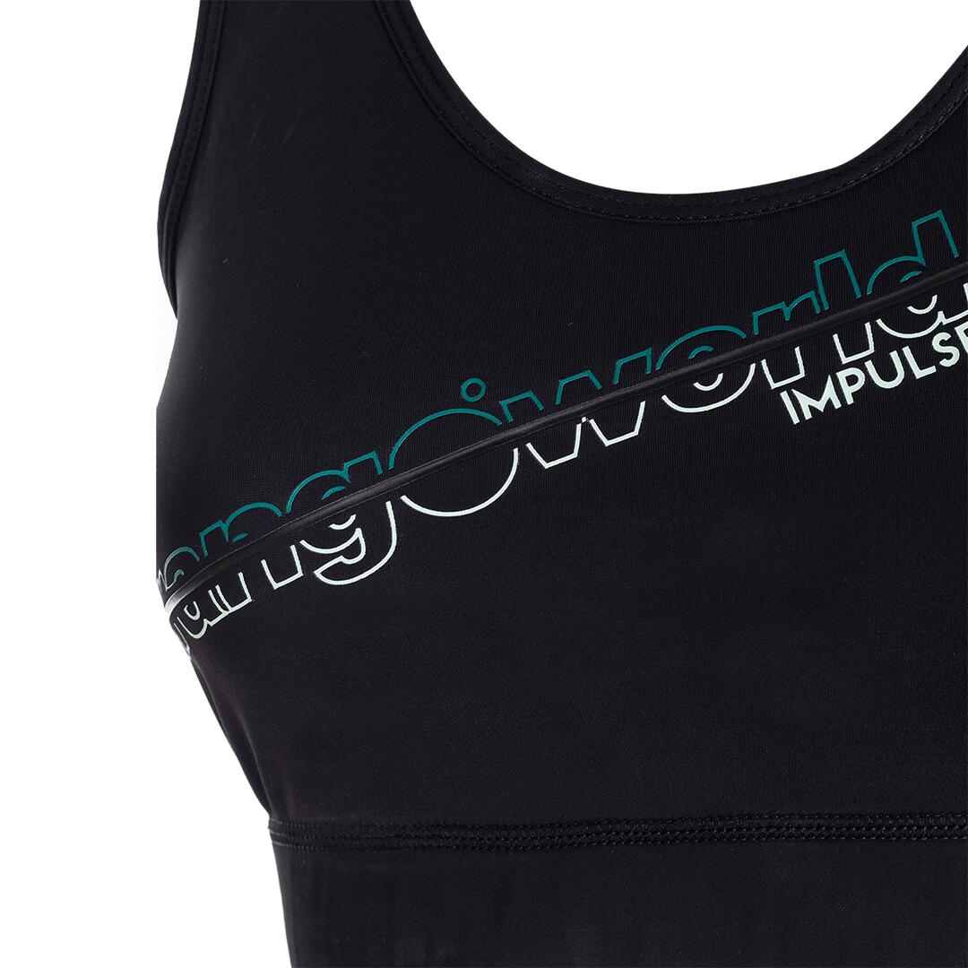 Camiseta sin mangas de Trail Running para Mujer Trangoworld Zahara Negro/Negro 2/5
