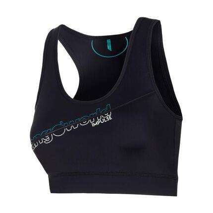 Camiseta sin mangas de Trail Running para Mujer Trangoworld Zahara Negro/Negro