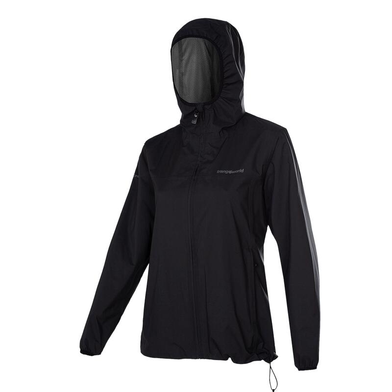 Chubasquero para Mujer Trangoworld Tacora th Negro/Negro Impermeable