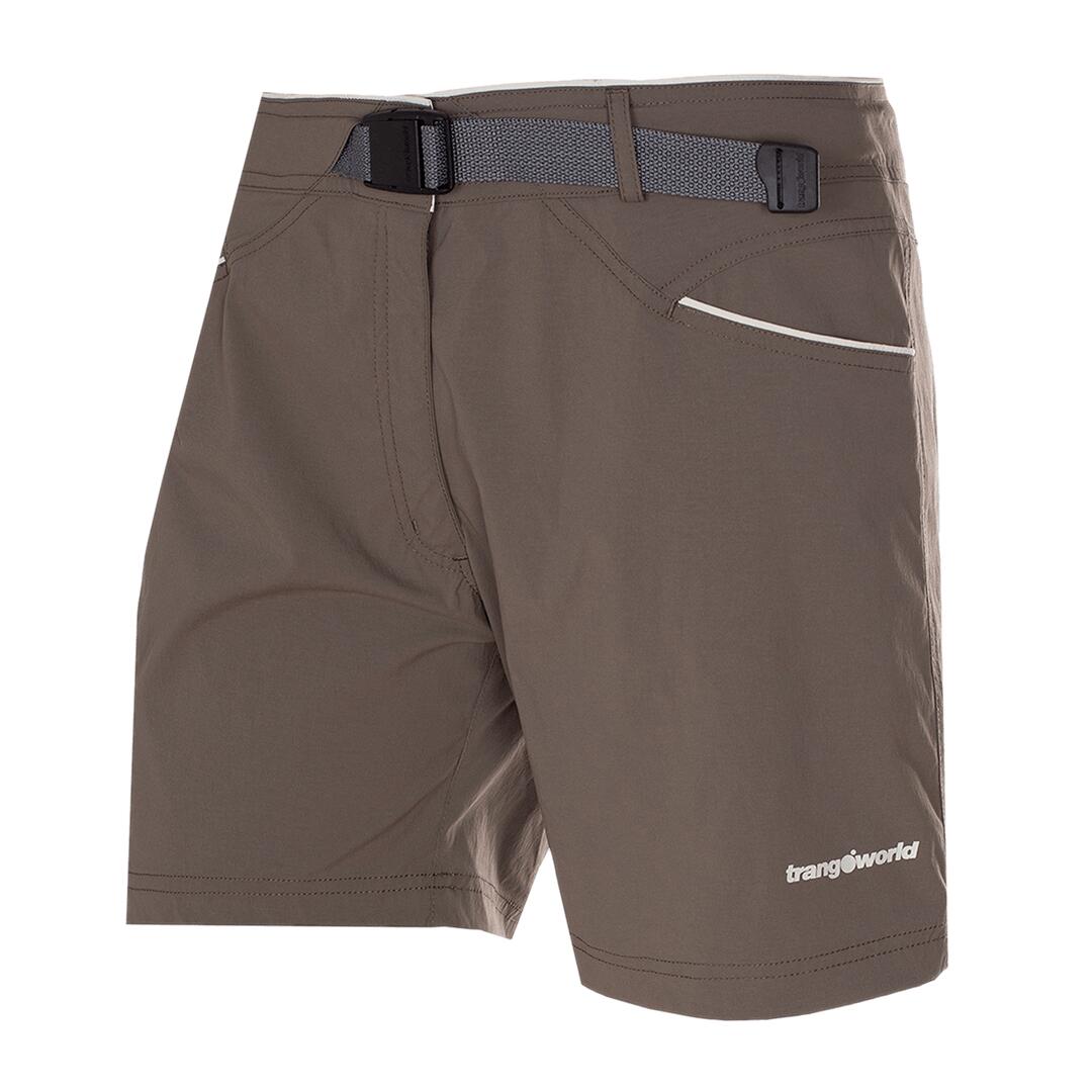 TRANGOWORLD Pantalones cortos para Mujer Trangoworld Maladeta vn Marrón/Gris protección UV+