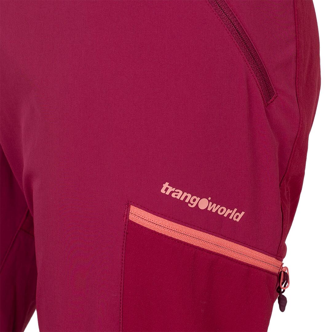 Pantalón para Mujer Trangoworld Malaren Rojo/Rojo/Morado 2/6