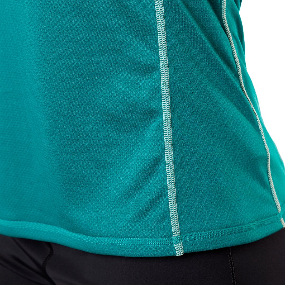 Camiseta de Trail Running para Mujer Trangoworld Sezze Verde/Azul 5/6