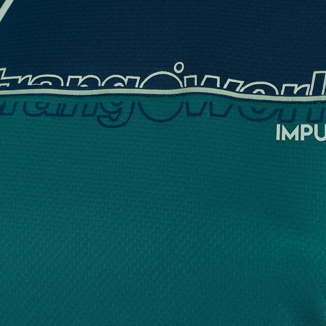 Camiseta de Trail Running para Mujer Trangoworld Sezze Verde/Azul 2/6