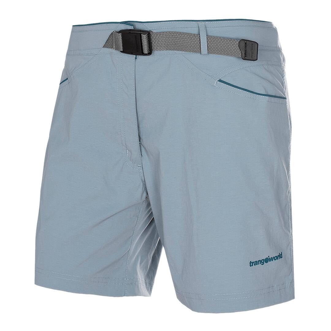 TRANGOWORLD Pantalones cortos para Mujer Trangoworld Maladeta vn Gris/Azul protección UV+30