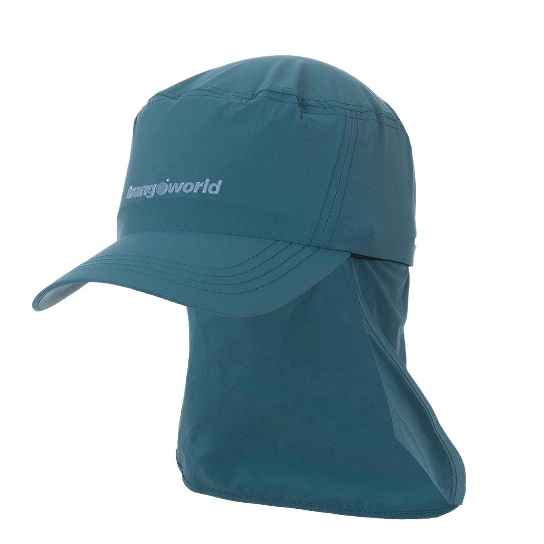 Gorra Trangoworld Vesubio Azul protección UV+30 1/2