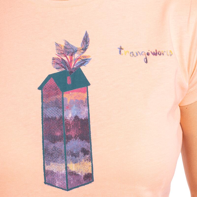 Camiseta de manga corta para Mujer Trangoworld Hogar wm Rosa
