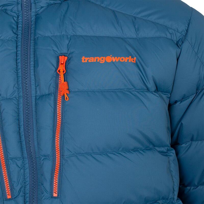 Chaqueta plumas para Hombre Trangoworld Trx2 850 pro Azul/Naranja 230g 850cuin