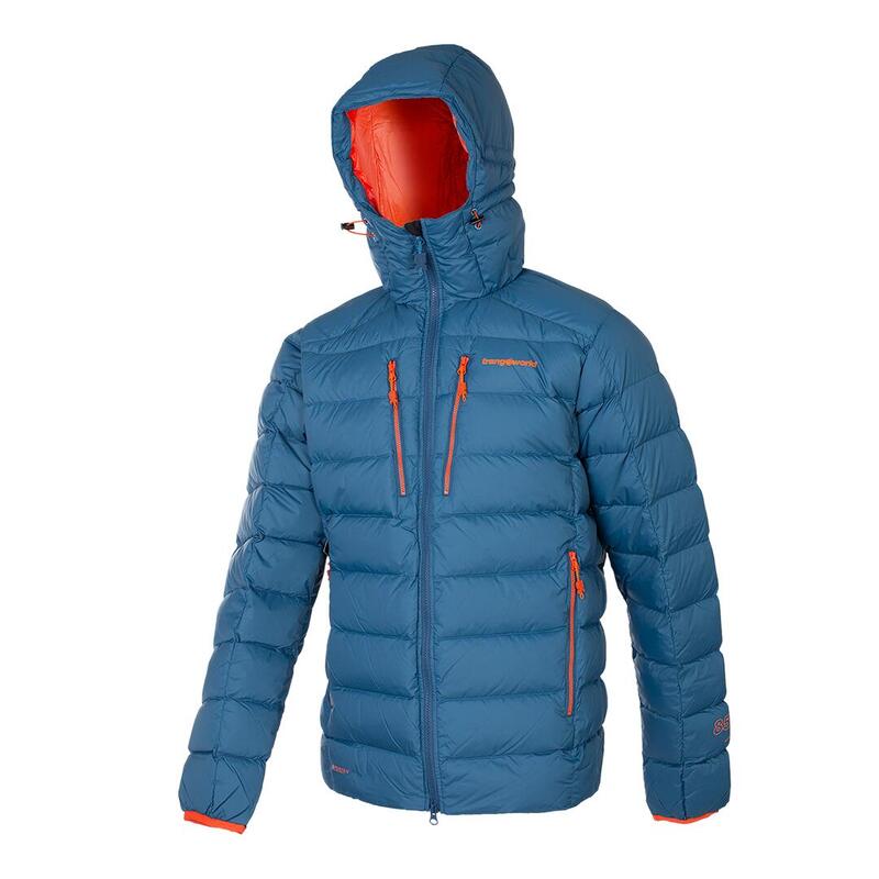 Chaqueta plumas para Hombre Trangoworld Trx2 850 pro Azul/Naranja 230g 850cuin