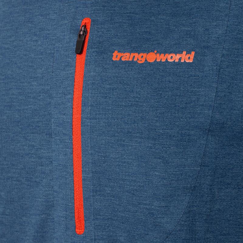Camiseta de manga corta para Hombre Trangoworld Trx2 pro short Azul protección