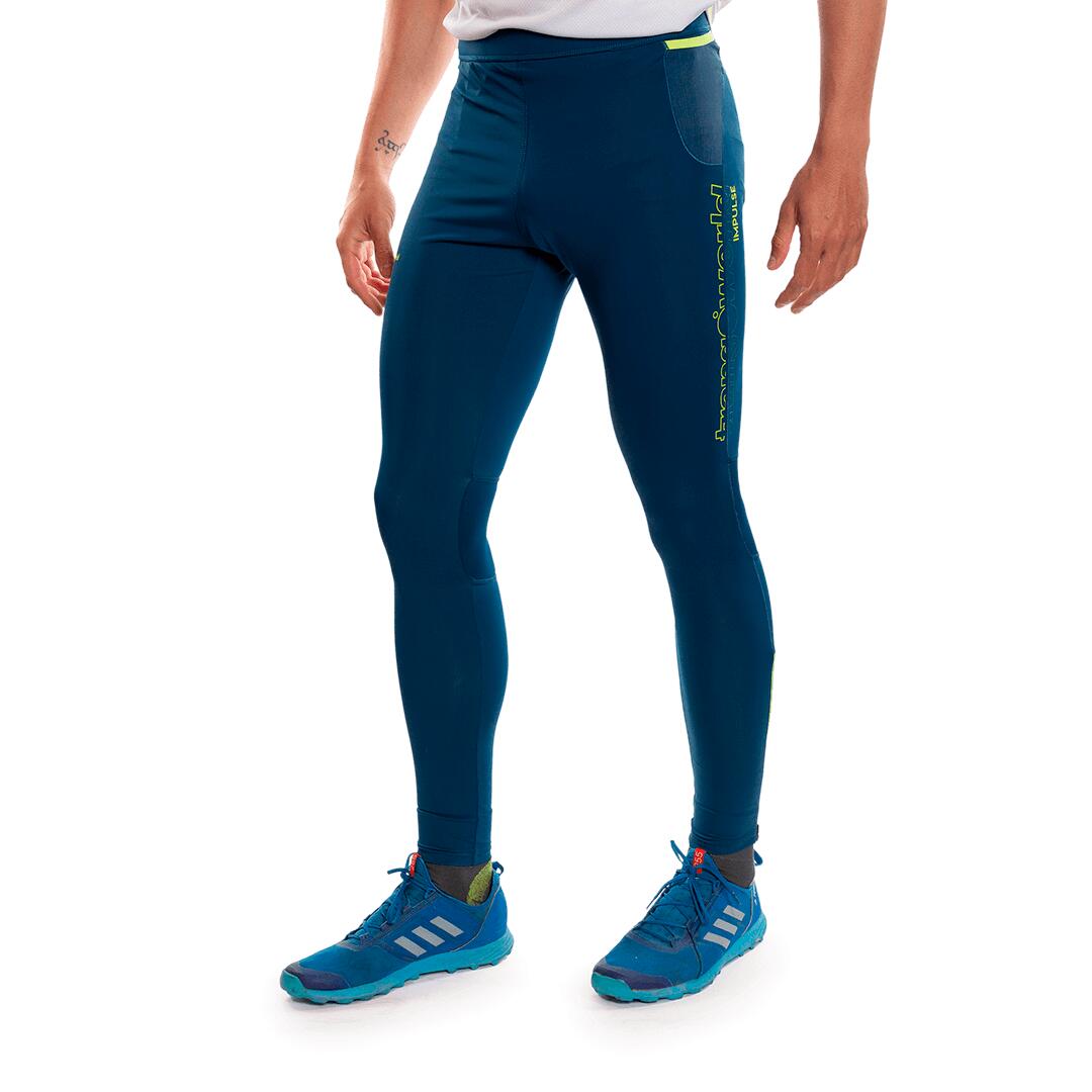 Mallas leggings larga para Hombre Trangoworld Anaga Azul/Verde protección UV+30 3/6
