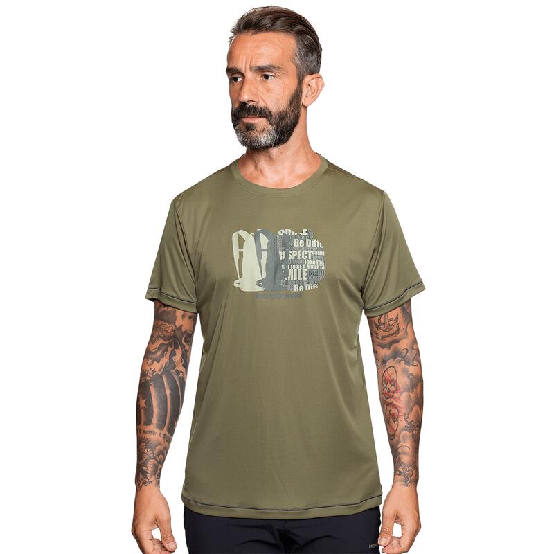 Camiseta de manga corta para Hombre Trangoworld Bojes Verde