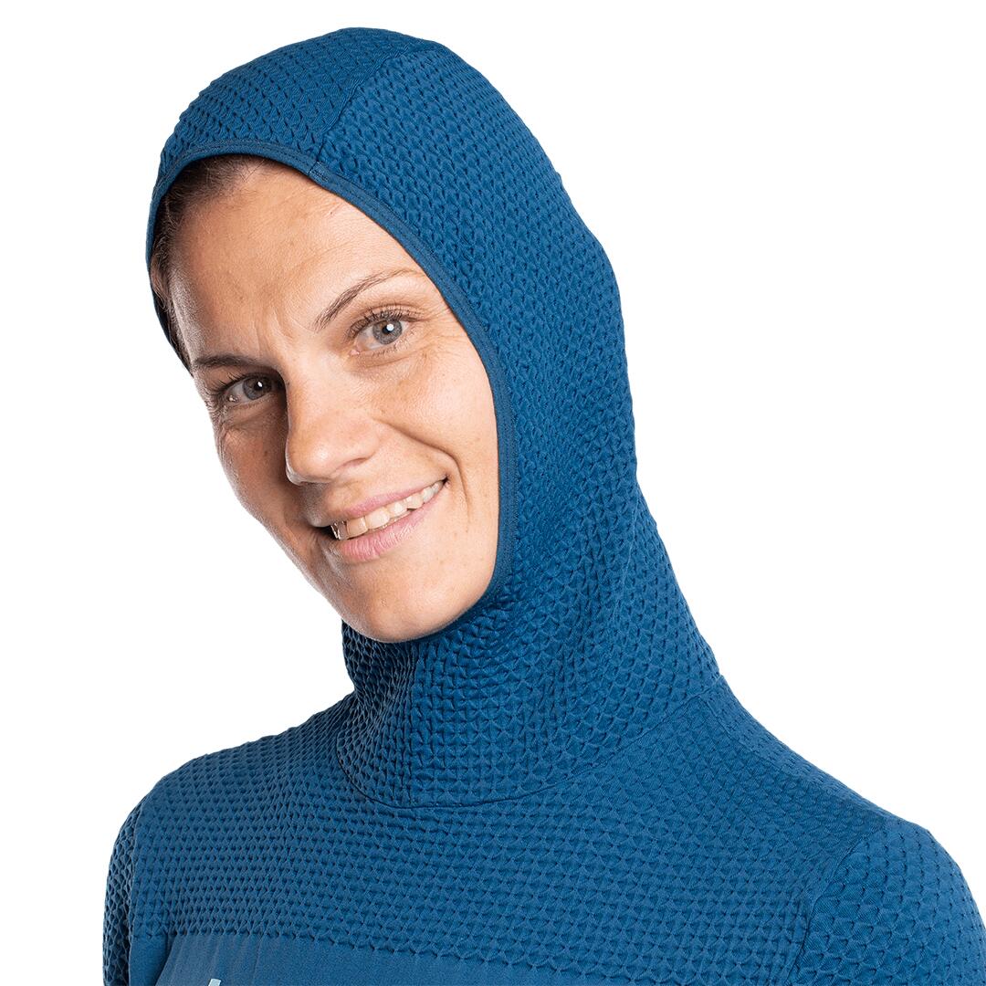 Sudadera de Trail Running para Mujer Trangoworld Limone Azul/Azul 5/6