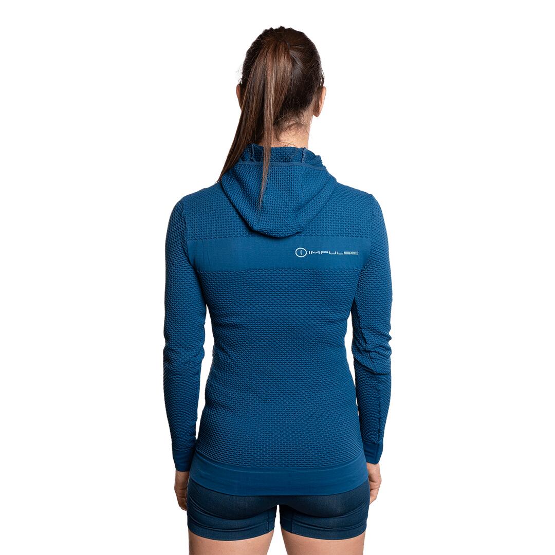 Sudadera de Trail Running para Mujer Trangoworld Limone Azul/Azul 4/6