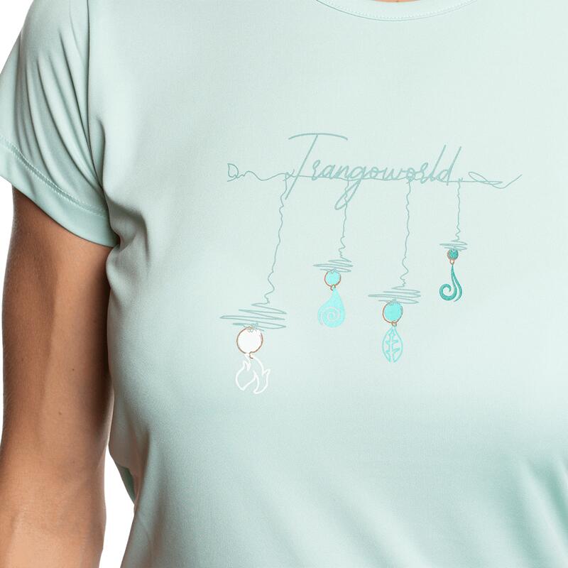Camiseta de manga corta para Mujer Trangoworld Zalabi Azul