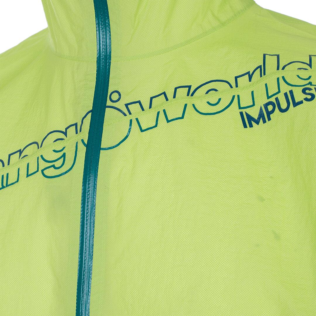 Chubasquero de Trail Running para Hombre Trangoworld Andord Verde Impermeable 2/3