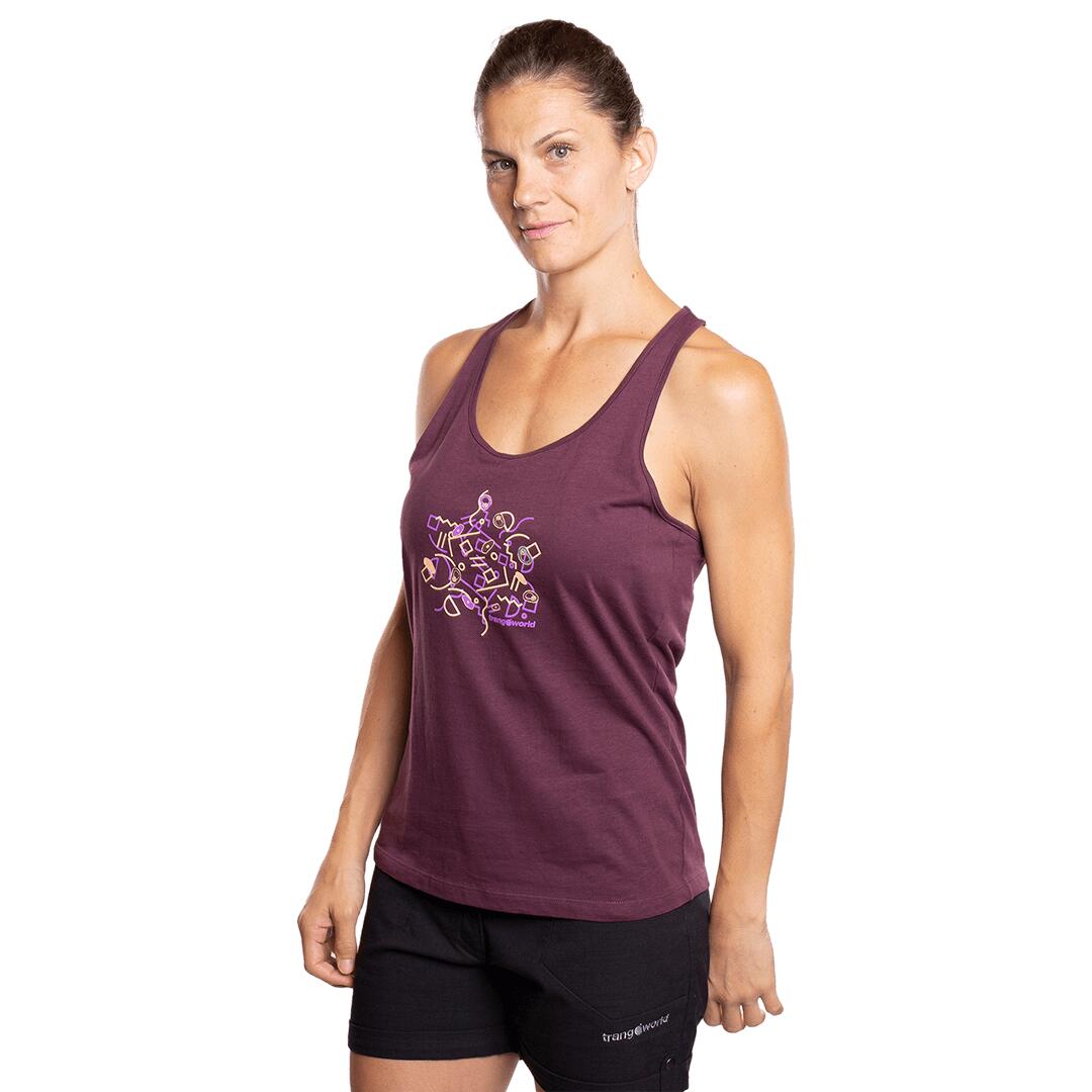 Camiseta para Mujer Trangoworld Mazin Gris 2/5