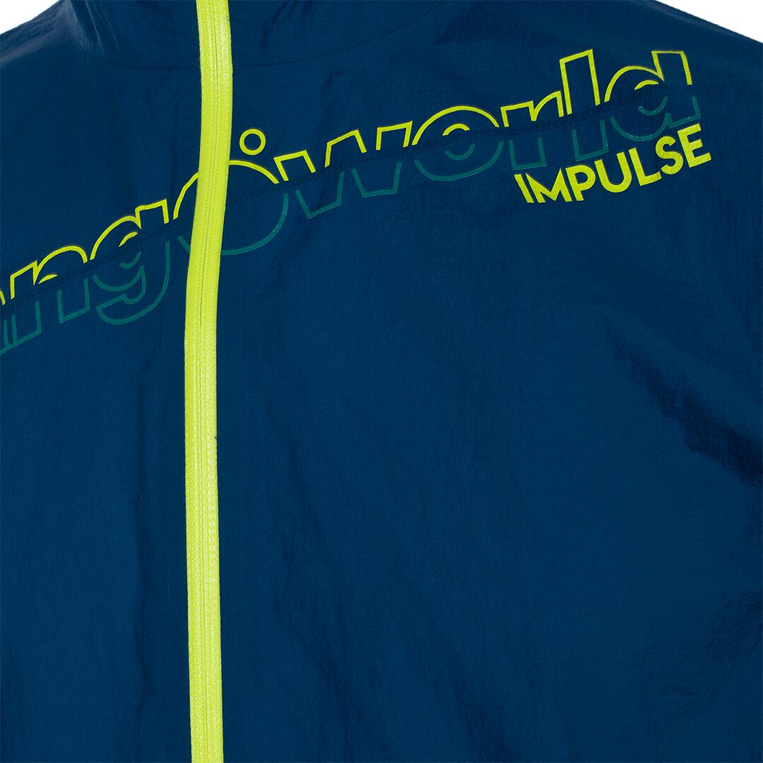 Chubasquero de Trail Running para Hombre Trangoworld Andord Azul Impermeable 2/3