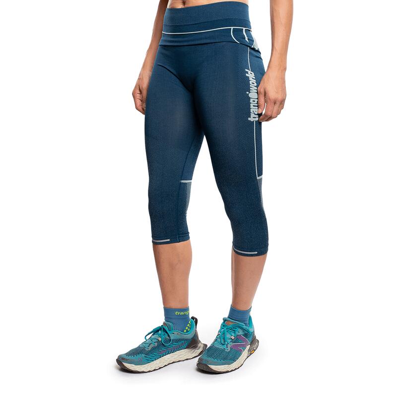 Pantalón pirata para Mujer Trangoworld Lavis Azul/Azul