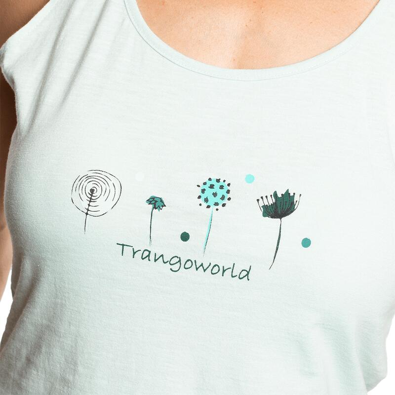 Camiseta sin mangas para Mujer Trangoworld Andarax Azul