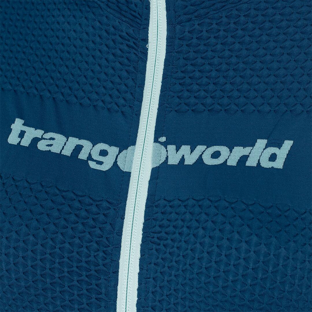 Sudadera con cremallera de Trail Running para Mujer Trangoworld Myre Azul/Azul 2/6