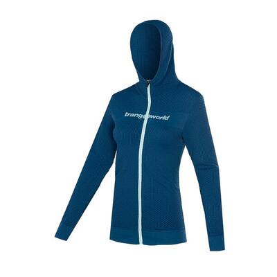 Sudadera con cremallera de Trail Running para Mujer Trangoworld Myre Azul/Azul