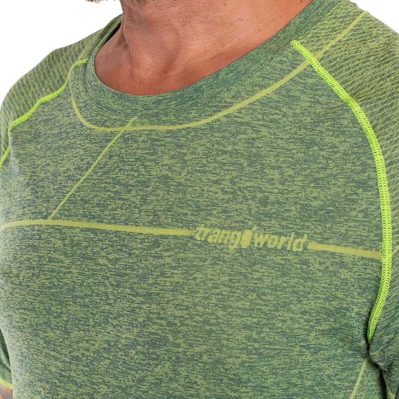 Camiseta de manga corta para Hombre Trangoworld Bozen Azul/Verde