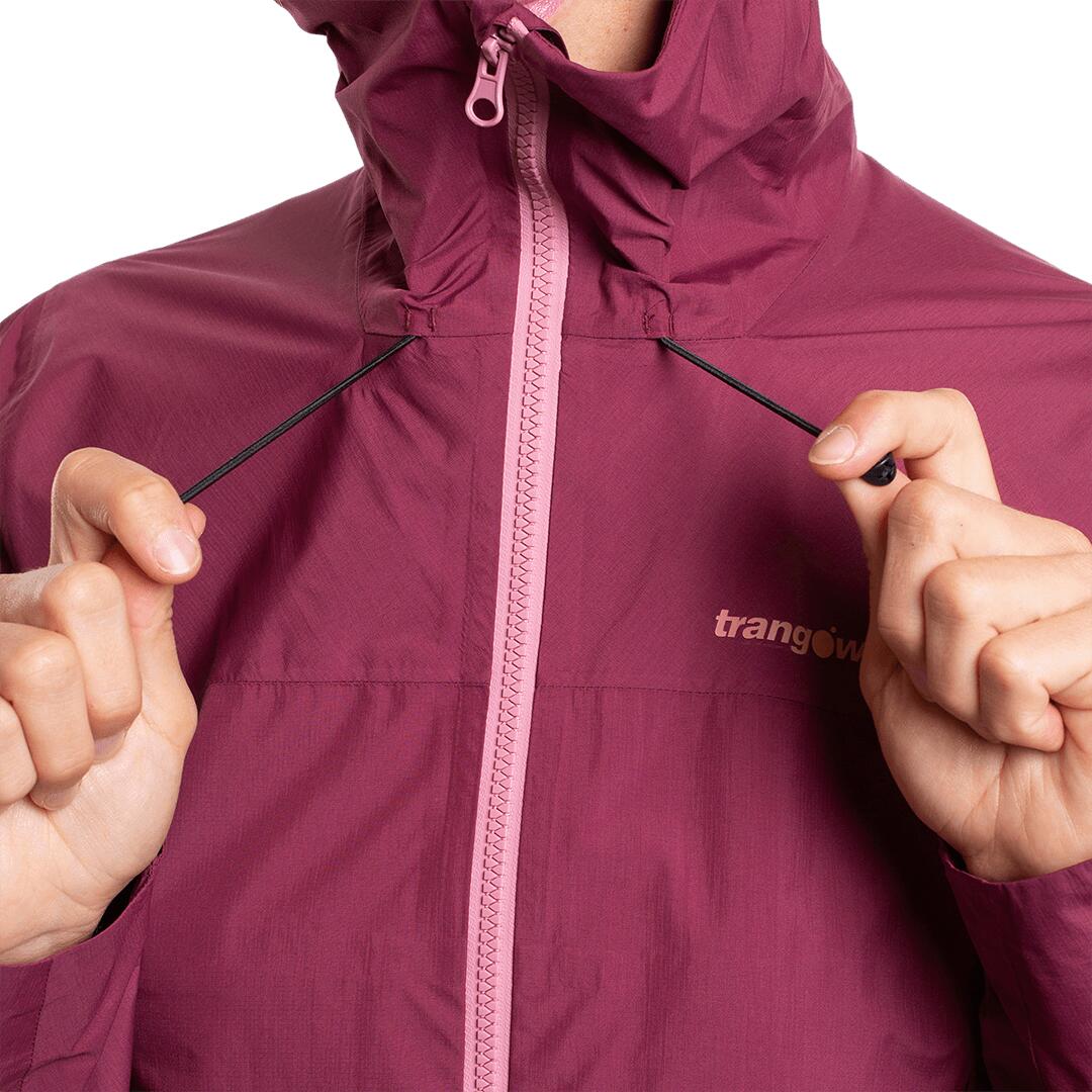 Chaqueta para Mujer Trangoworld Kanchenjunga Rojo/Gris Impermeable Transpirable 6/7