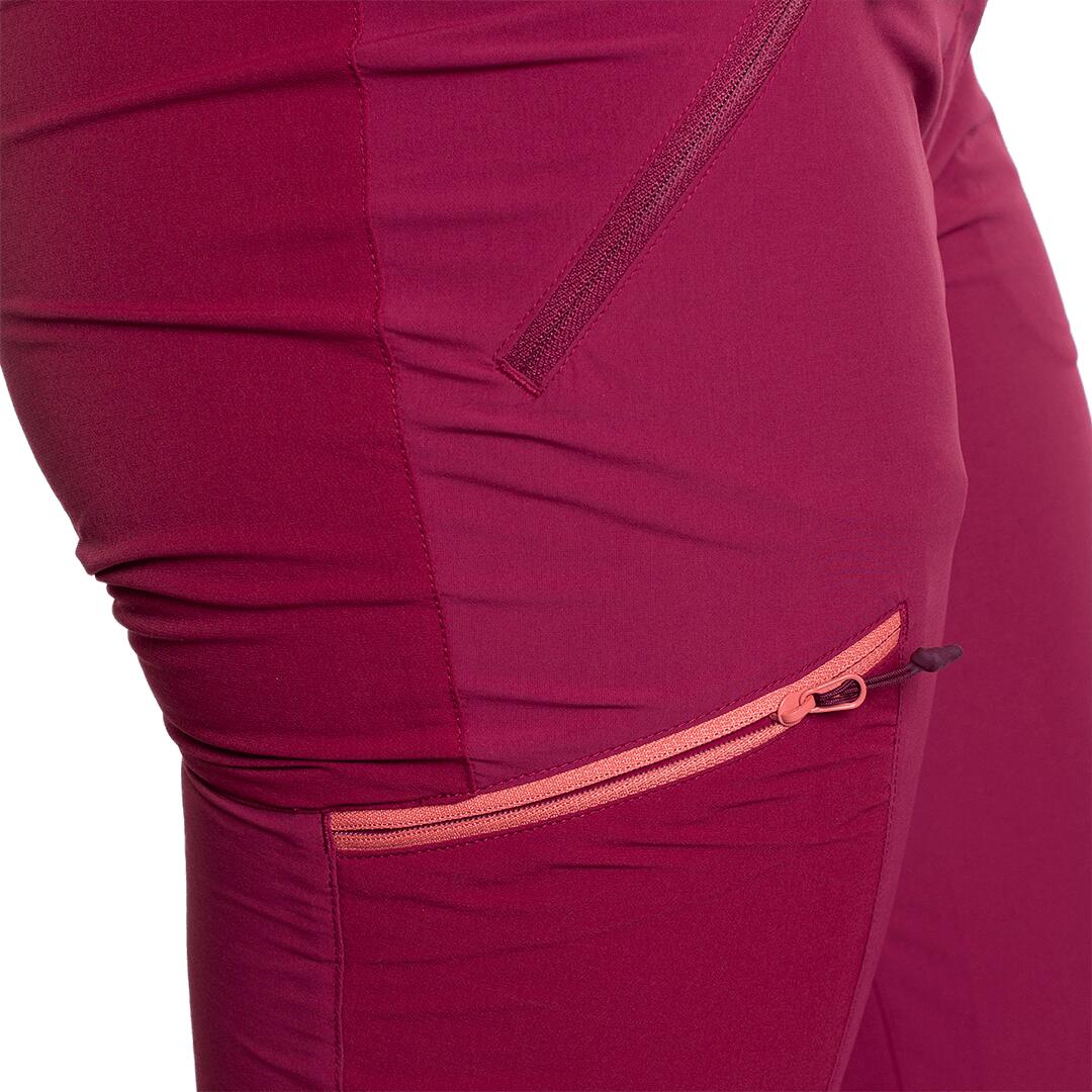 Pantalón para Mujer Trangoworld Malaren Rojo/Rojo/Morado 5/6