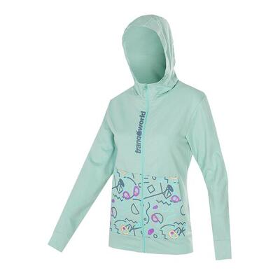 Sudadera con cremallera para Mujer Trangoworld Rozes Rosa